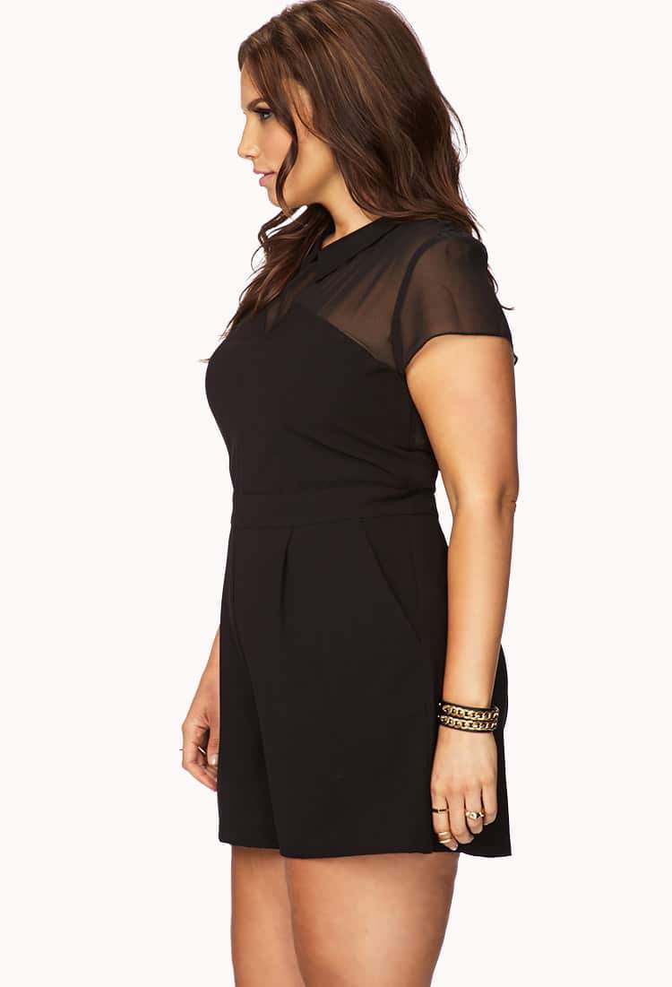 Forever 21 Plus Size Black Romper