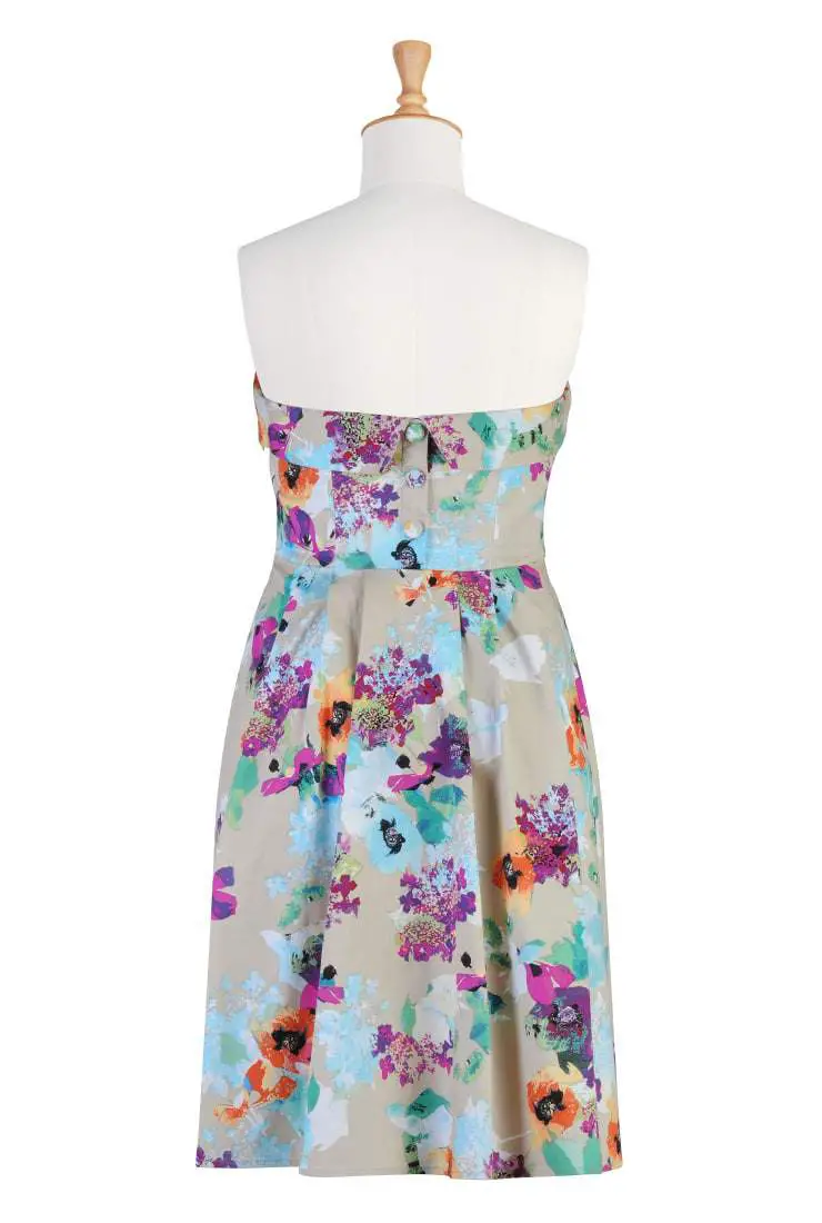 eShakti Blossoming Dress on The Curvy Fashionista