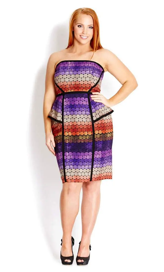City Chic Spring Dresses- Plus Size Confetti Dress