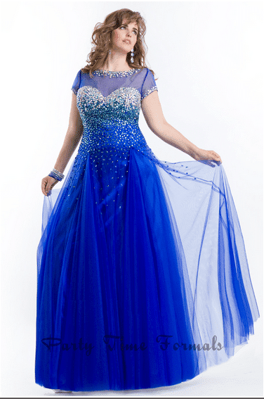 plus size prom dress