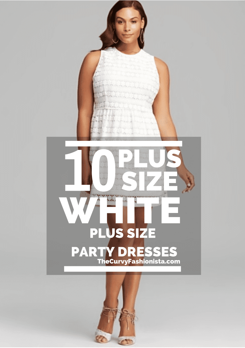 All White Plus Size Party Dresses