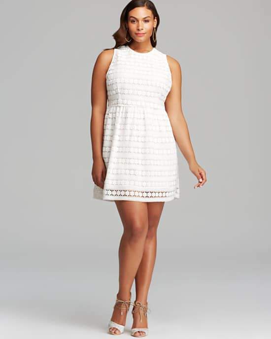 plus size white party dresses