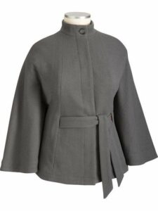 Old Navy Grey Wool Cape