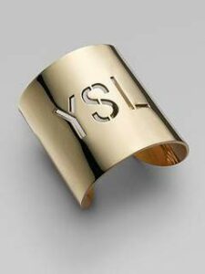 YSL gold cuff bracelet