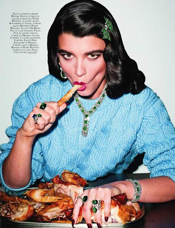 Festin- Crystal Renn in Vogue France by Carine Roitfeld and Terry Richardson