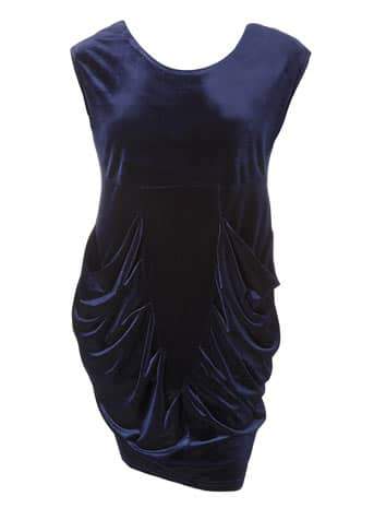 Velvet Drape Dress