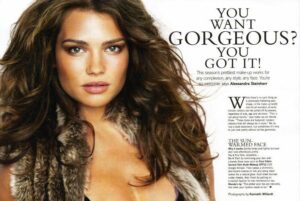 Tara Lynn Beauty Editorial for Glamour UK