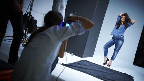 Crystal Renn for Marina Rinaldi Denim Collection