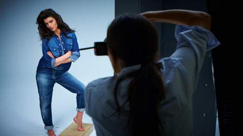 Crystal Renn for Marina Rinaldi Denim Collection