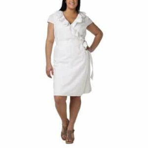 Calypso White Wrap Dress