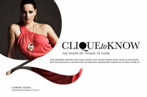 Plus size sample sale site: Clique to Know