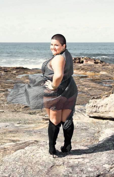 Plus Size Australian Designer Gisela Ramirez: Chocolate Cardigan