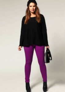 Plus Size 2011 Fall Trend: Bold Colors- ASOS Curve Purple Skinny Jean