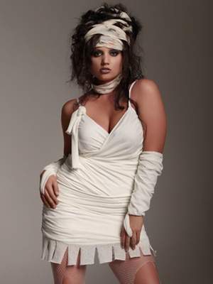Plus Size Halloween Costumes at Hips and Curves: Bride Of FrankenStein