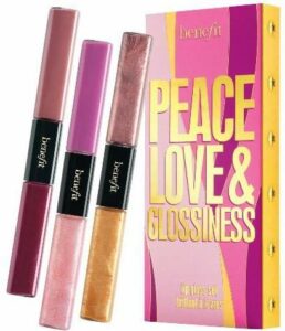 Benefit peace love and glossiness lip gloss set