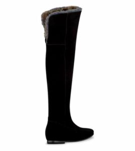 Wide Width and Wide Calf Boots: Duo Boots Tiber Black Suede