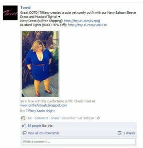 Torrid's Feature of Tiffany from On The Fatwalk
