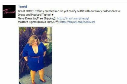 Torrid's Feature of Tiffany from On The Fatwalk
