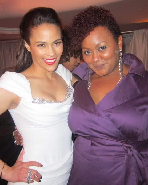 The Curvy Fashionista and Paula Patton at the Essence Black Women in Hollywood Luncheon
