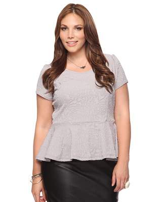 Plus Size Spring Trends: The Peplum Details