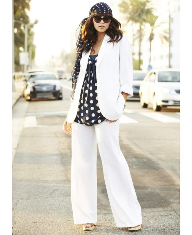 Simply Be White Linen Suit