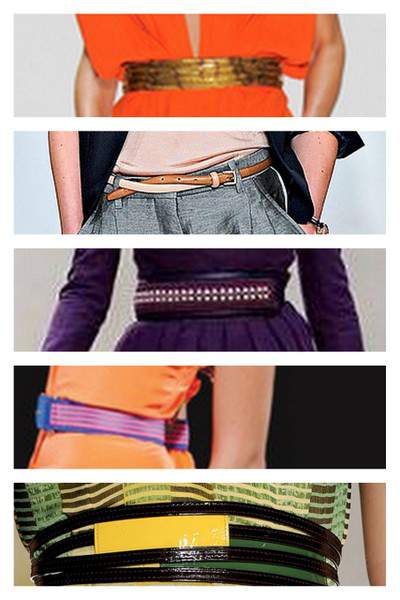 Belts from the Spring 2012 Runway