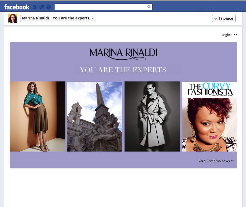 Marina Rinaldi's Facebook App: You Are The Experts with The Curvy Fashionista