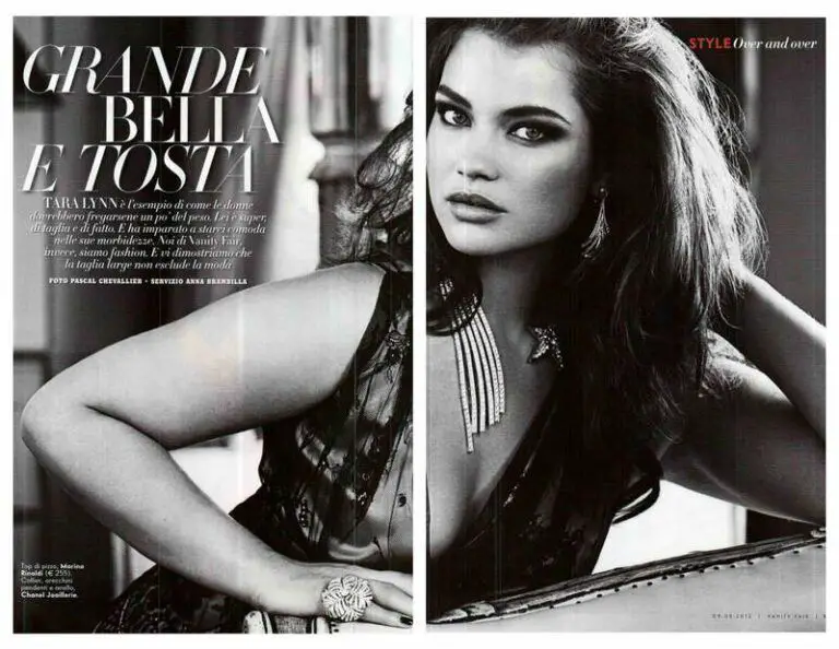 Tara Lynn featured in May 2012 Italian Vanity Fair