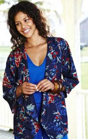 JD Williams Plus Size Kimono Jacket