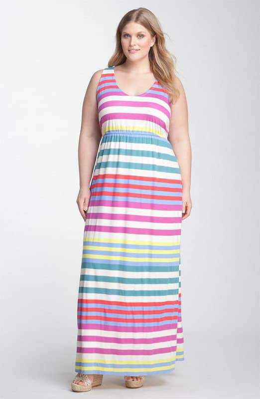 Splendid in Plus Size at Nordstrom: Tropical Stripe Dress