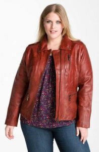 Nordstrom Anniversary Sale- Encore Plus Sizes: Bernardo Scuba Leather Jacket
