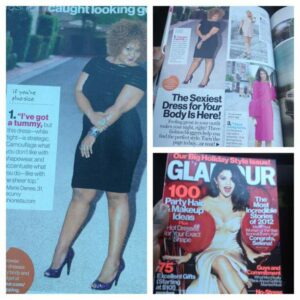 The Curvy Fashionista in December Glamour