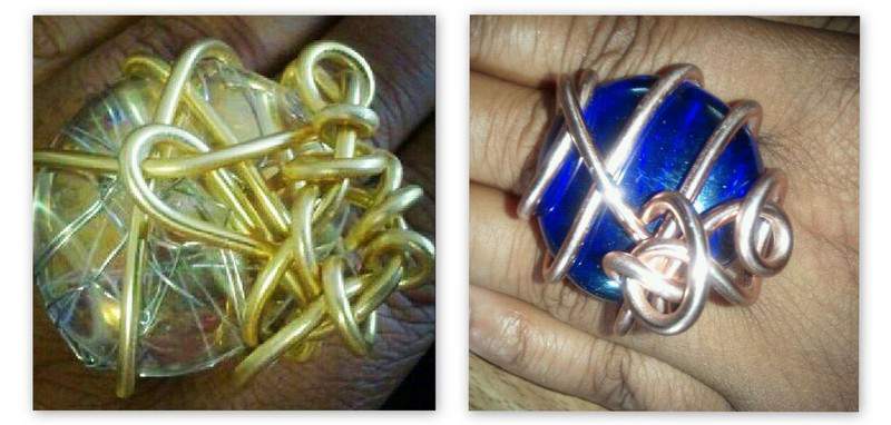 Plus size handmade rings Mint Jelly Jewels