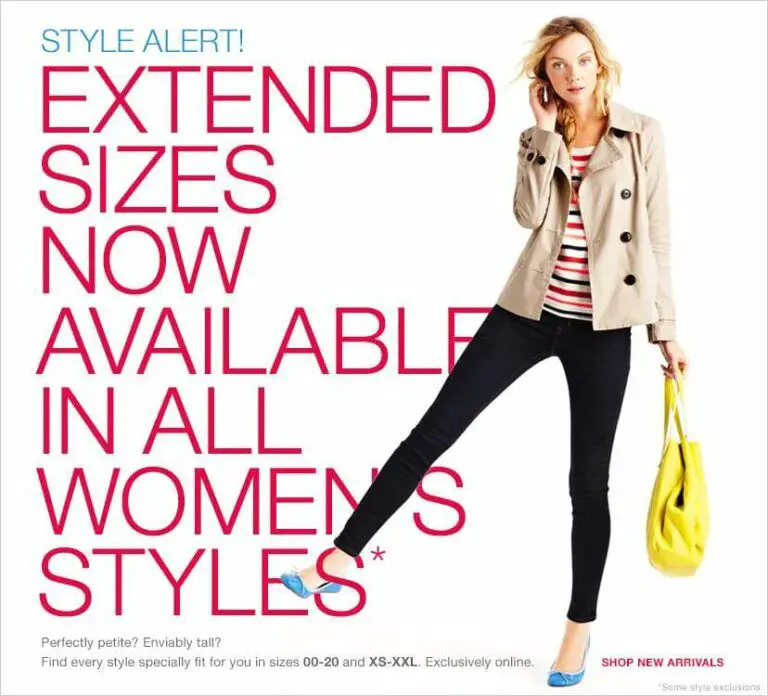 GAP Includes Extended Sizes