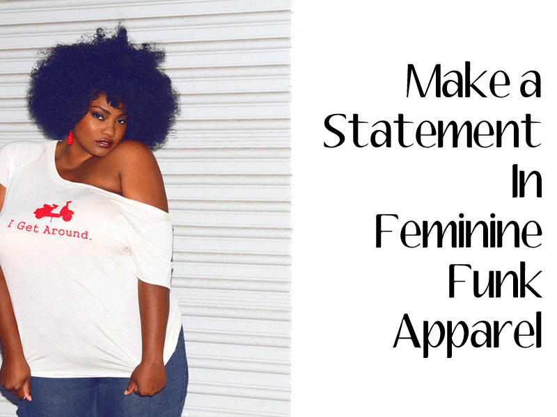 Make a Plus Sized Statement in a Feminine Funk Tee