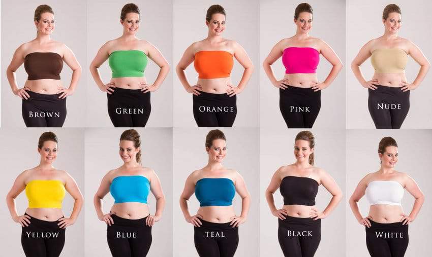 Plus Size Tube Top at Lucy Clothing