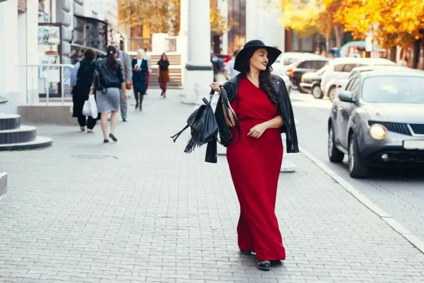 Plus size woman Walking