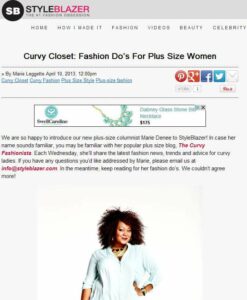 Marie Denee for StyleBlazer Curvy Closet