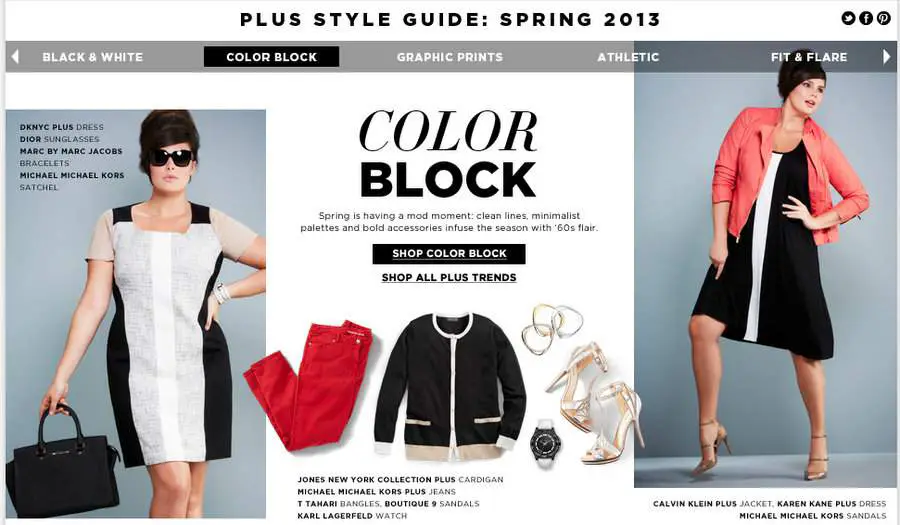 Bloomingdales Releases its Plus Size Spring 2013 Trend Guide 