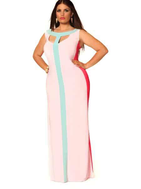 Monif C plus Sizes tessa mint Dress