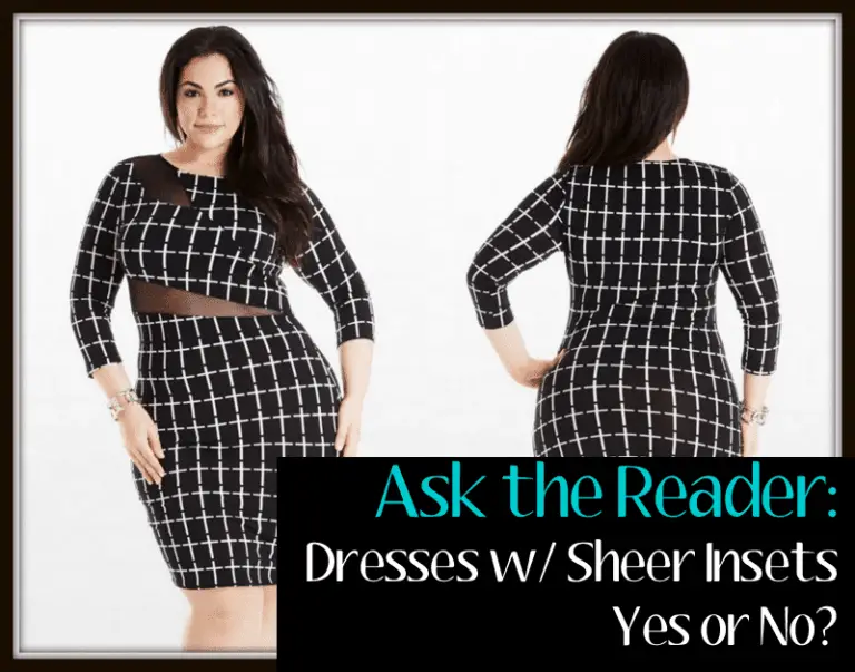 Ask the reader: Plus Size sheer Mesh detail dresses