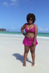 Marie Denee on Vacation Plus Size Bikini Style