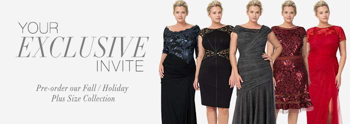 Tadashi Shoji Plus Size Holiday 2013 