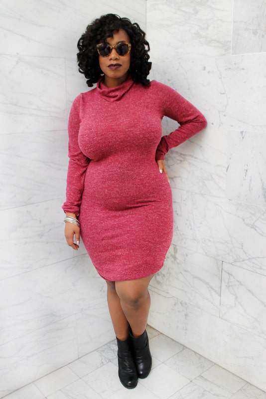 Plus size designer- Zelie for She forever-young-turtleneck-dress