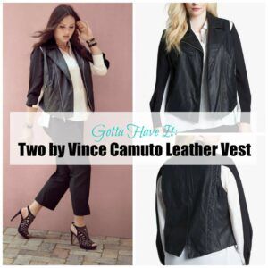 plus size leather vest by Vince Camuto