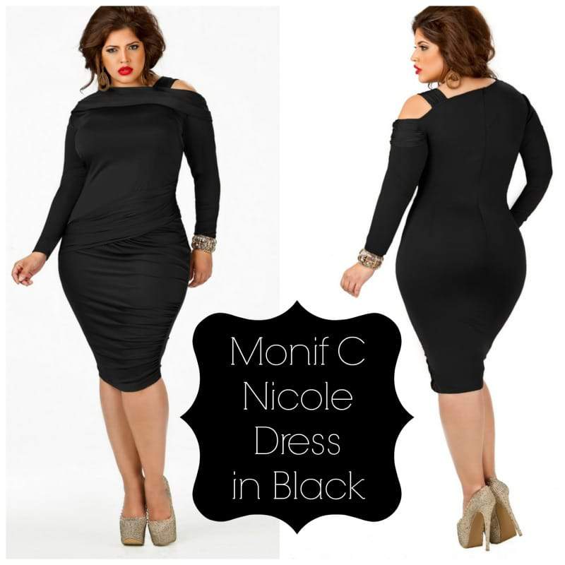 Monif C Nicole Dress in Black