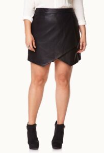 Plus Size Faux Leather Skort from Forever 21 front