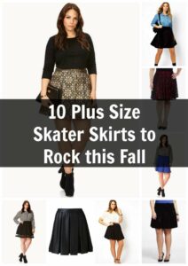 10 plus size skater skirts to rock this fall featured