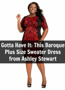 Baroque Plus Size Sweater Dress from Ashley Stewart featured