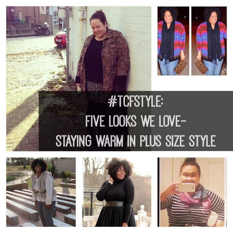 #TCFSTyle: Five Looks We Love- Staying Warm In Plus Size Style